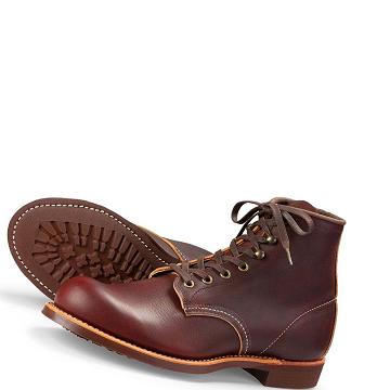 Red Wing Blacksmith Heritage 6-Inch in Oil-Slick Leather Men's Boots Burgundy | ZA 210AHK